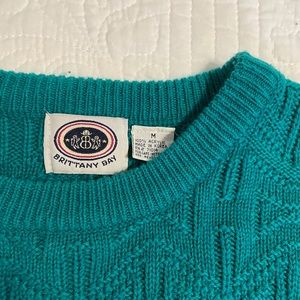 Teal Vintage Sweater - M